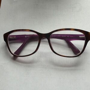 Vogue Tortoiseshell Frames with Purple Temples